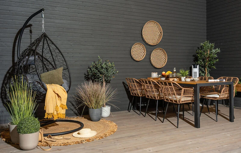 Pallo Riippukeinu Ja Teline Musta/harmaa Pehmuste 5 Pallo Riippukeinu Ja Teline Musta/harmaa Pehmuste - Image 5