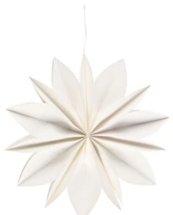 Paperikukka 7-sakarainen 45 Cm Valkoinen -Yleinen Kotikauppa Paperikukka 7 sakarainen 45 cm valkoinen