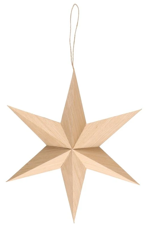 Paperitähti 6-sakarainen 50 Cm Luonnonvärinen 1 Paperitähti 6-sakarainen 50 Cm Luonnonvärinen
