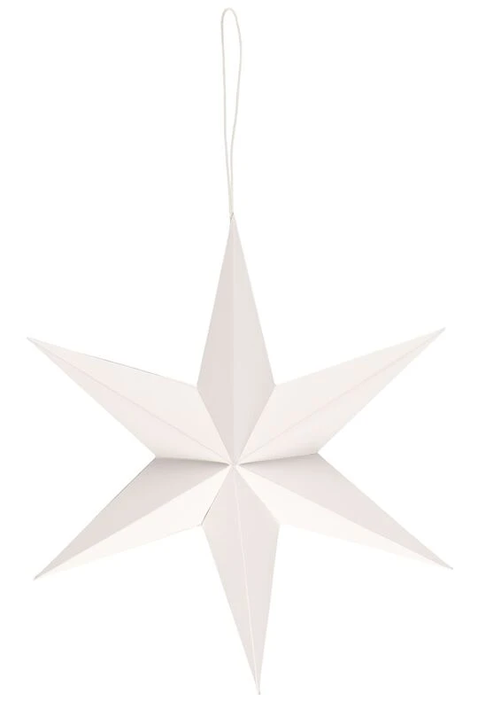 Paperitähti 6-sakarainen 50 Cm Luonnonvärinen 4 Paperitähti 6-sakarainen 50 Cm Luonnonvärinen - Image 4