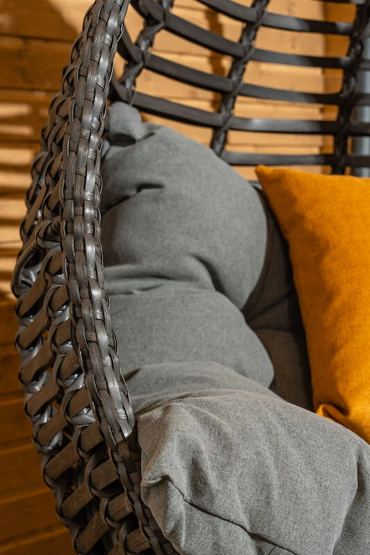 Pisara Riippukeinu Jalustalla Harmaa Polyrottinki/teräs 1 Pisara Riippukeinu Jalustalla Harmaa Polyrottinki/teräs