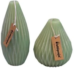 Puttipaja Pisara Pöytäkynttilä 10 Cm Nude