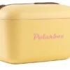Polarbox Kylmälaukku 12L Keltainen Vaaleanpunaisella Tekstillä