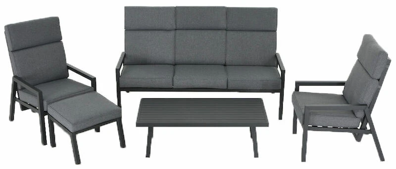Havu Sohvaryhmä Mekanismituoleilla Musta/harmaa 5 Havu Sohvaryhmä Mekanismituoleilla Musta/harmaa - Image 5