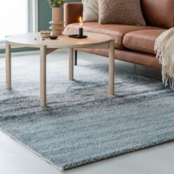 Rannikko Matto 160x230 Cm Harmaa/vihreä