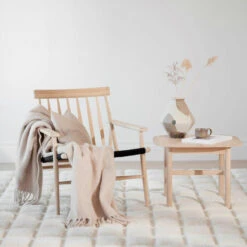 Rowico Hammond Sohvapöytä 62x62 Cm Ruskea Emperador-marmori/ruskea öljytty Tammi