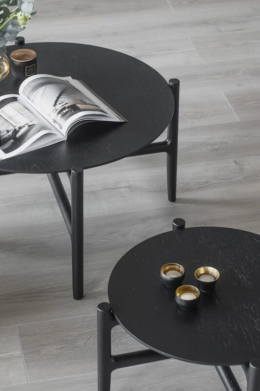 Rowico Holton Sohvapöytä Ø55 Cm Musta 2 Rowico Holton Sohvapöytä Ø55 Cm Musta - Image 2