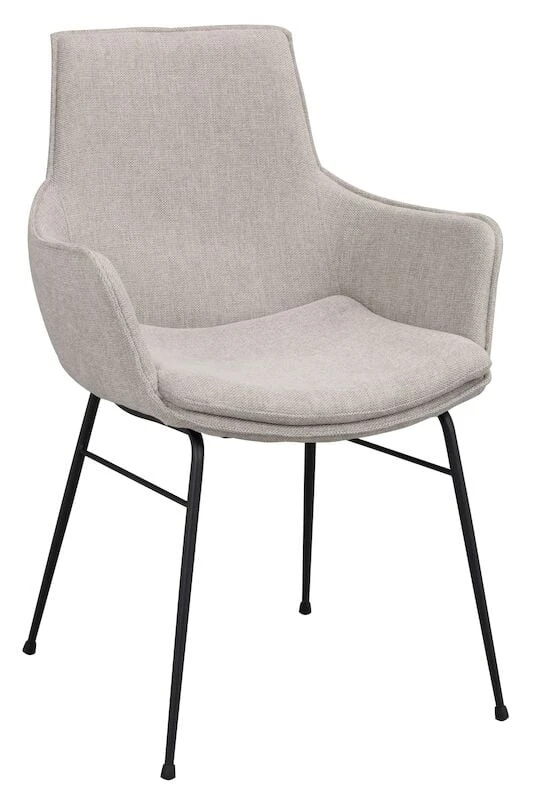 Rowico Lowell Nojatuoli Kangasverhoiltu Harmaa/musta 3 Rowico Lowell Nojatuoli Kangasverhoiltu Harmaa/musta - Image 3