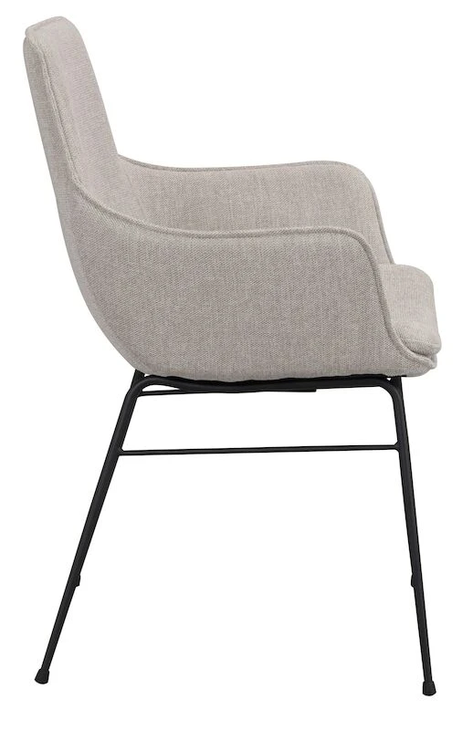 Rowico Lowell Nojatuoli Kangasverhoiltu Harmaa/musta 4 Rowico Lowell Nojatuoli Kangasverhoiltu Harmaa/musta - Image 4