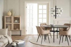 Rowico Colton Pyöreä Ruokapöytä Ø 135 Cm Musta