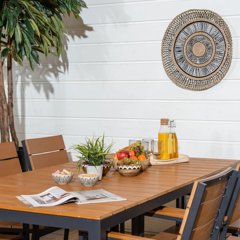 Saari Ruokapöytä 200x100cm Ruskea/musta 4 Saari Ruokapöytä 200x100cm Ruskea/musta - Image 4