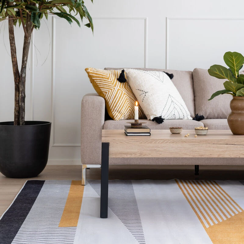 Solina Matto 200x290 Cm Musta/keltainen 2 Solina Matto 200x290 Cm Musta/keltainen - Image 2