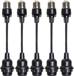 Star Trading Connecta Valosarjan Lisätarvikkeet 5 Kpl E27 Max 25W Musta