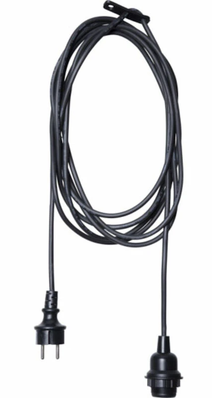 Star Trading Johtosarja Ute E27 Ulkokäyttöön 2,5 M, Musta 2 Star Trading Johtosarja Ute E27 Ulkokäyttöön 2,5 M, Musta - Image 2