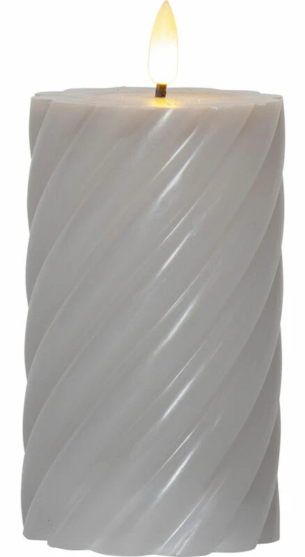 Star Trading Flamme Swirl LED-kynttilä 15 Cm Harmaa 1 Star Trading Flamme Swirl LED-kynttilä 15 Cm Harmaa