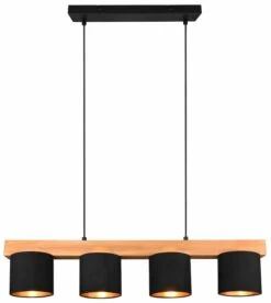 Trio Cameron Riippuvalaisin 4-os. E14 Musta/puu 10 Trio Cameron Riippuvalaisin 4-os. E14 Musta/puu -Yleinen Kotikauppa Trio cameron riippuvalaisin 4 os. musta puu 2