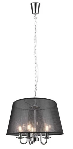 Trio Cima Riippuvalaisin 5xE14 Kromi/musta -Yleinen Kotikauppa Trio cima riippuvalaisin 5xE14 kromi musta 1