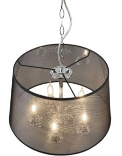 Trio Cima Riippuvalaisin 5xE14 Kromi/musta