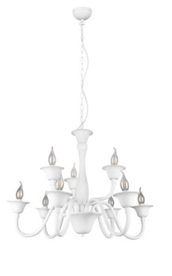 Trio Elsa Kattokruunu 9-os. E14 Mattavalkoinen