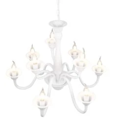 Trio Elsa Kattokruunu 9-os. E14 Mattavalkoinen -Yleinen Kotikauppa Trio elsa kattokruunu 9 osainen mattavalkoinen 4