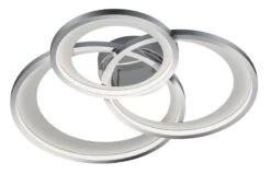 Trio Granada LED Kattovalaisin Mattavalkoinen/kromi -Yleinen Kotikauppa Trio grranada led kattovalaisin mattav kromi 1