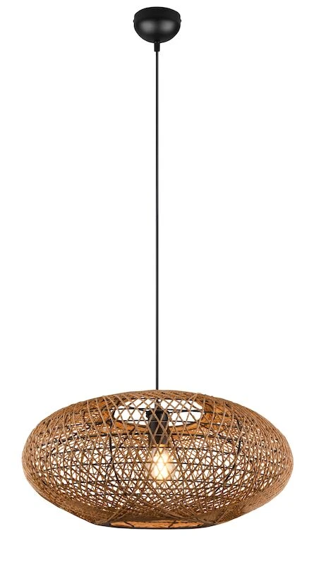 Trio Hedda Riippuvalaisin E27 Mattamusta/sisal 6 Trio Hedda Riippuvalaisin E27 Mattamusta/sisal - Image 6