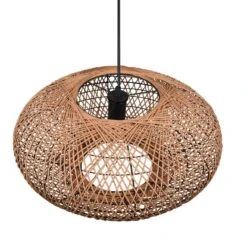 Trio Hedda Riippuvalaisin E27 Mattamusta/sisal