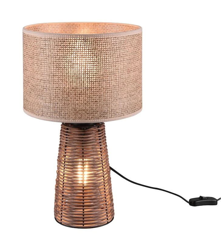 Trio Straw Pöytävalaisin 2xE27 Rottinki 2 Trio Straw Pöytävalaisin 2xE27 Rottinki - Image 2