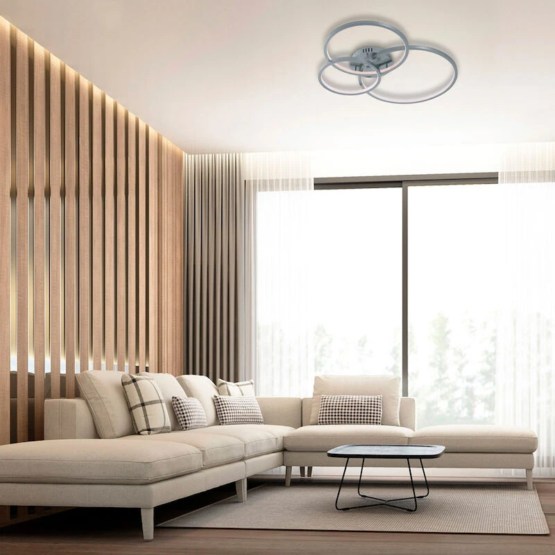 Trio Wiz Aaron LED Kattovalaisin Harjattu Teräs 2 Trio Wiz Aaron LED Kattovalaisin Harjattu Teräs - Image 2