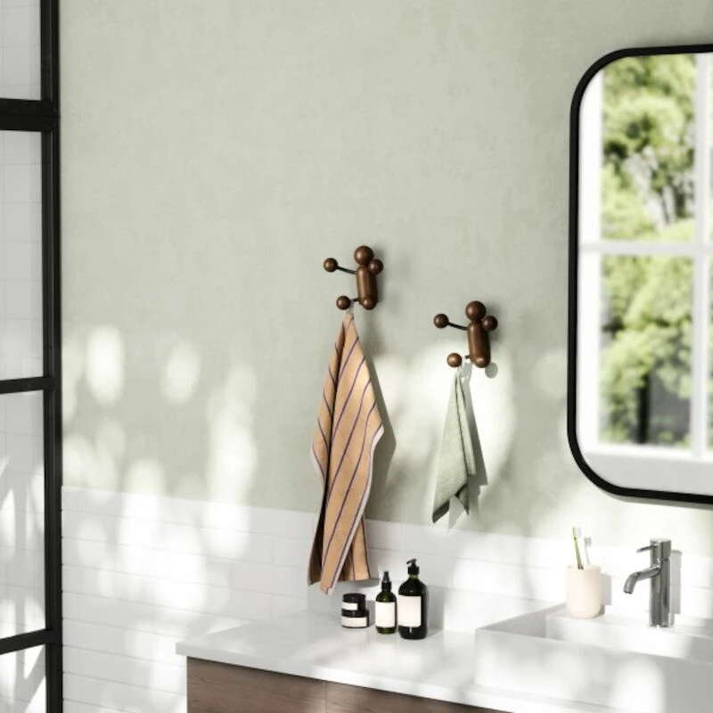 Umbra Woody Seinäkoukku 16x9x14 Cm Musta/saksanpähkinä 2 Umbra Woody Seinäkoukku 16x9x14 Cm Musta/saksanpähkinä - Image 2