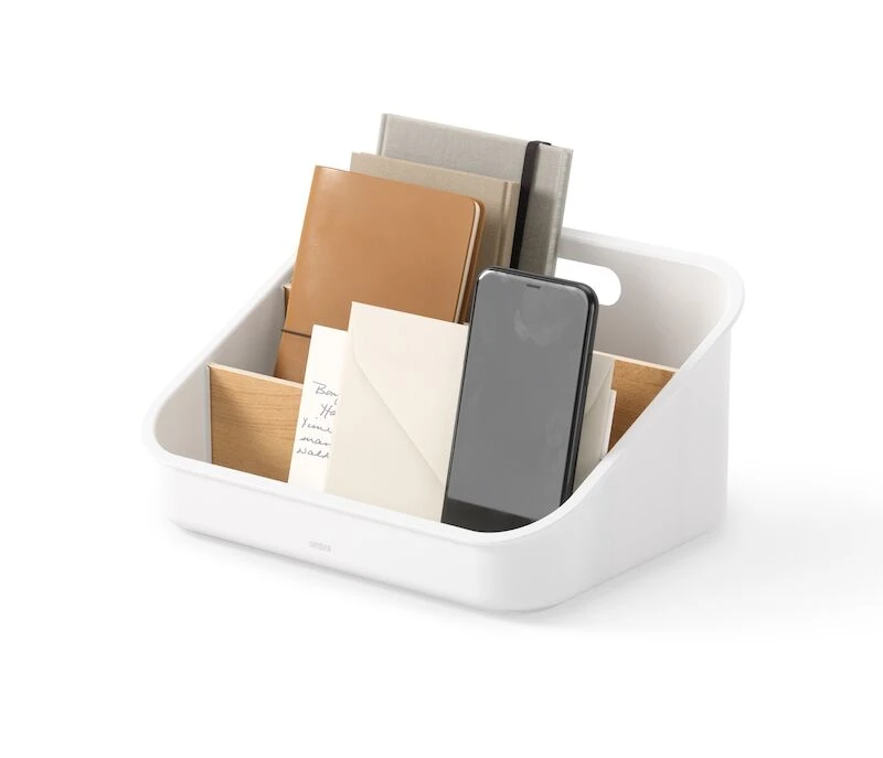 Umbra Bellwood Säilytyskori 3-lokerolla Valkoinen/luonnonväri 3 Umbra Bellwood Säilytyskori 3-lokerolla Valkoinen/luonnonväri - Image 3
