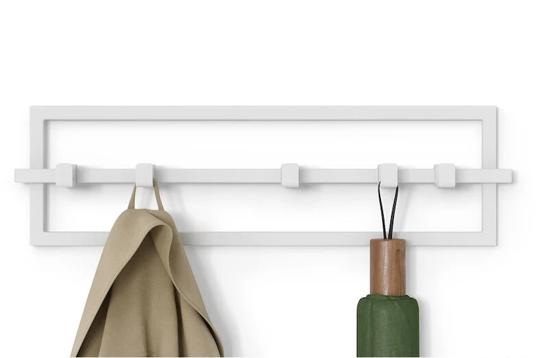 Umbra Cubiko Naulakko 5 Koukkua, Valkoinen 4 Umbra Cubiko Naulakko 5 Koukkua, Valkoinen - Image 4