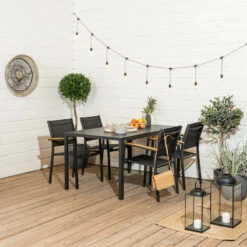 Odense-Saarni 4-hengen Ruokailuryhmä Musta -Yleinen Kotikauppa Uudet 263