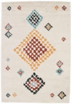 Esperanza Plyysimatto 160x230 Cm Luonnonvalkoinen/multi -Yleinen Kotikauppa Veke Esperanza matto 160x230 cm luonnonvalkoinen multi