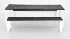 Honka 8-hengen Ruokailuryhmä Penkeillä Musta/valkoinen Metallijaloilla 11 Honka 8-hengen Ruokailuryhmä Penkeillä Musta/valkoinen Metallijaloilla -Yleinen Kotikauppa Veke Honka 8 hengen ruokailuryhma penkeilla musta valkoinen metallijaloilla 0 1