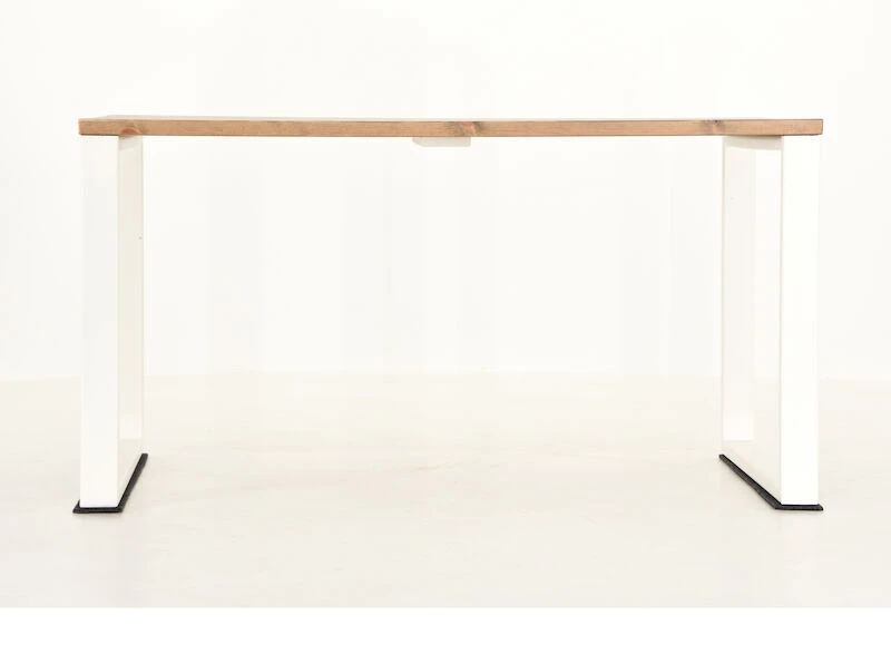 Honka Lankkupöytä Metallijaloilla 140x90 Antiikkipetsattu/valkoinen 2 Honka Lankkupöytä Metallijaloilla 140x90 Antiikkipetsattu/valkoinen - Image 2