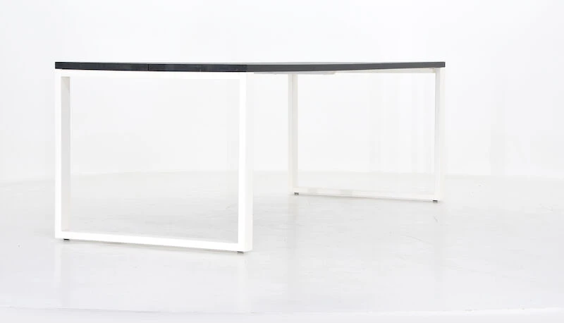 Honka Lankkupöytä Metallijaloilla 220x90 Musta/valkoinen 4 Honka Lankkupöytä Metallijaloilla 220x90 Musta/valkoinen - Image 4