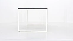 Honka Lankkupöytä Metallijaloilla 220x90 Musta/valkoinen