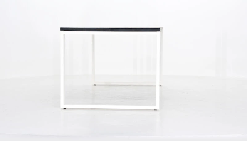 Honka Lankkupöytä Metallijaloilla 220x90 Musta/valkoinen 1 Honka Lankkupöytä Metallijaloilla 220x90 Musta/valkoinen