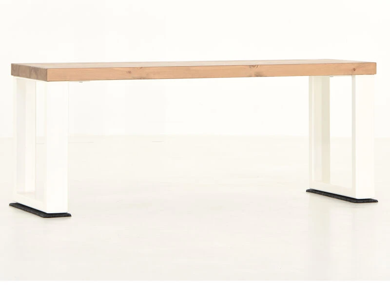 Honka Penkki 115x35 Cm Metallijalalla Antiikkipetsattu/valkoinen 5 Honka Penkki 115x35 Cm Metallijalalla Antiikkipetsattu/valkoinen - Image 5