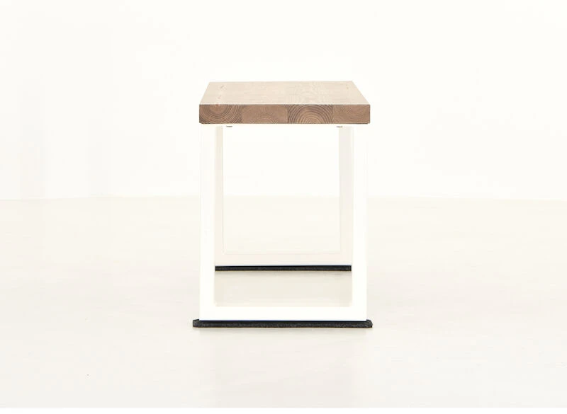 Honka Penkki 115x35 Cm Metallijalalla Antiikkipetsattu/valkoinen 1 Honka Penkki 115x35 Cm Metallijalalla Antiikkipetsattu/valkoinen