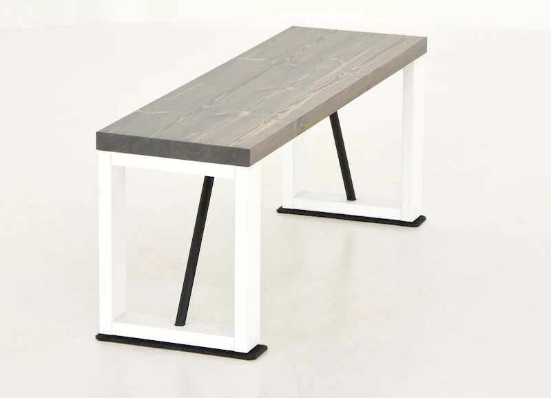 Honka Penkki 115x35 Cm Puujalalla Harmaa/valkoinen 6 Honka Penkki 115x35 Cm Puujalalla Harmaa/valkoinen - Image 6