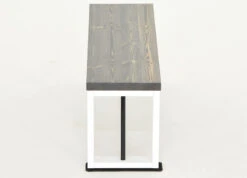 Honka Penkki 115x35 Cm Puujalalla Harmaa/valkoinen