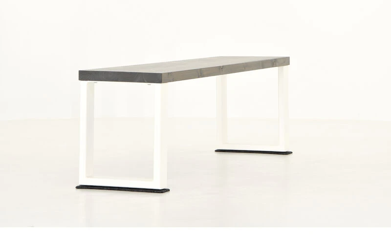 Honka Penkki 155x35 Cm Metallijalalla Harmaa/valkoinen 1 Honka Penkki 155x35 Cm Metallijalalla Harmaa/valkoinen