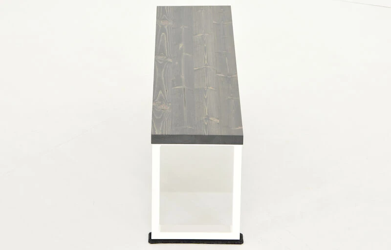 Honka Penkki 155x35 Cm Metallijalalla Harmaa/valkoinen 3 Honka Penkki 155x35 Cm Metallijalalla Harmaa/valkoinen - Image 3