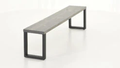 Honka Penkki 195x35 Cm Metallijalalla Harmaa/musta