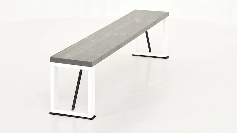 Honka Penkki 195x35 Cm Puujalalla Harmaa/valkoinen 5 Honka Penkki 195x35 Cm Puujalalla Harmaa/valkoinen - Image 5