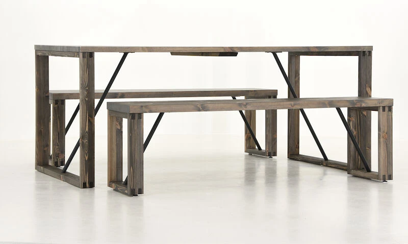 Honka 6-hengen Ruokailuryhmä Harmaa Puujaloilla 6 Honka 6-hengen Ruokailuryhmä Harmaa Puujaloilla - Image 6