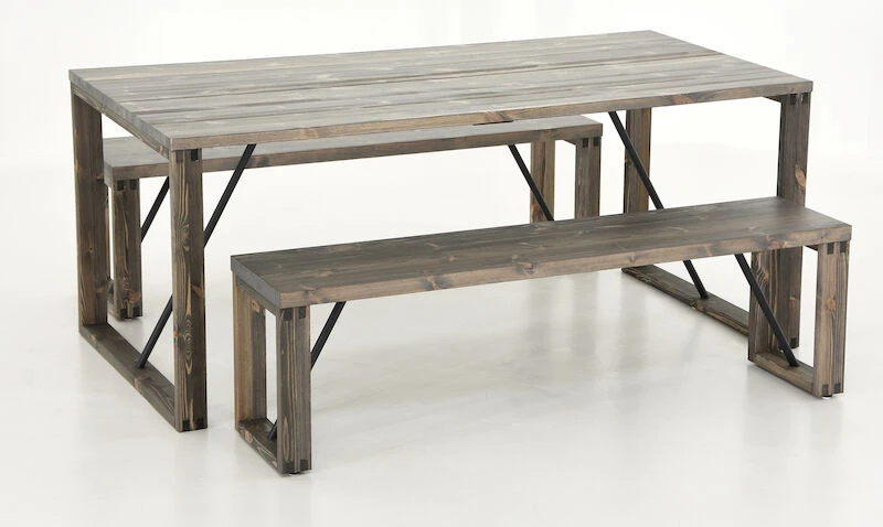 Honka 6-hengen Ruokailuryhmä Harmaa Puujaloilla 2 Honka 6-hengen Ruokailuryhmä Harmaa Puujaloilla - Image 2