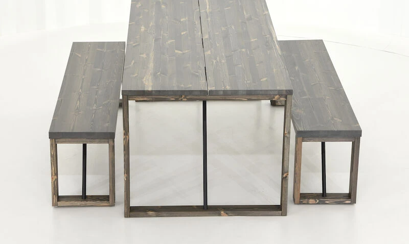 Honka 6-hengen Ruokailuryhmä Harmaa Puujaloilla 5 Honka 6-hengen Ruokailuryhmä Harmaa Puujaloilla - Image 5